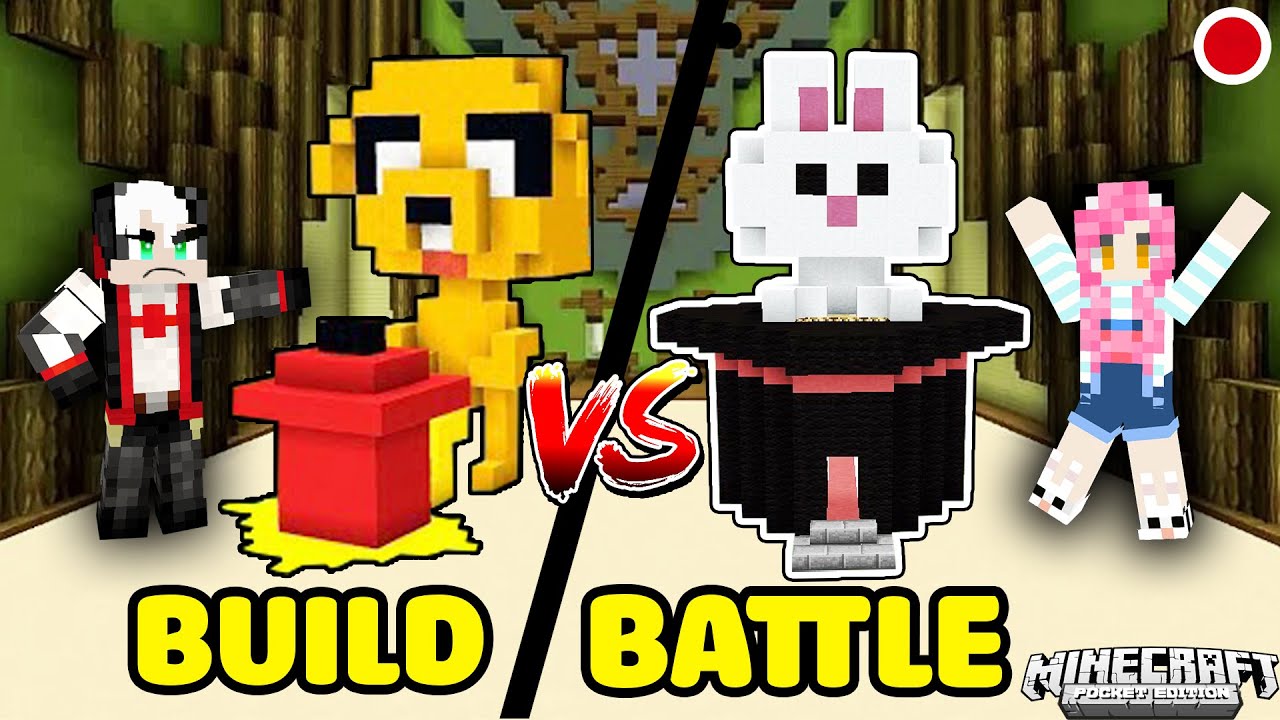 REDHOOD VÀ MỀU THỬ THÁCH STREAM BUILD BATTLE TRONG MINECRAFT*MỀU STREAM AI LÀ KẺ GIẾT NGƯỜI MCPE