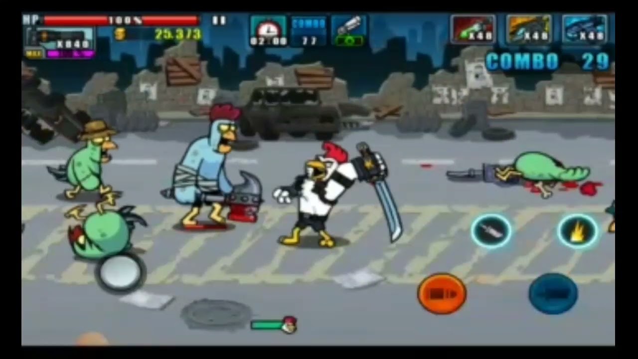 chicken revolution 2 vs chicken warrior zombie hunter gameplay