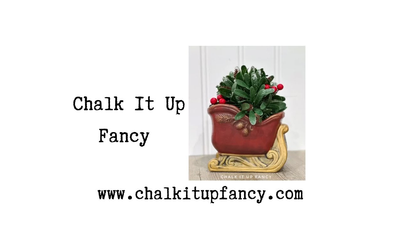 Painted Ceramic Winter asked from Michaels