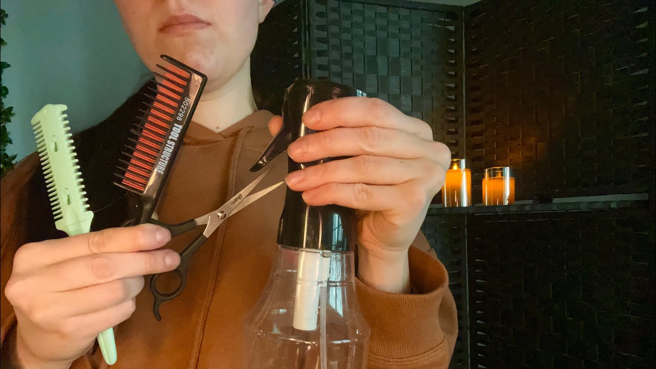 ASMR LoFi Haircut & Style with Sectioning and Clipping