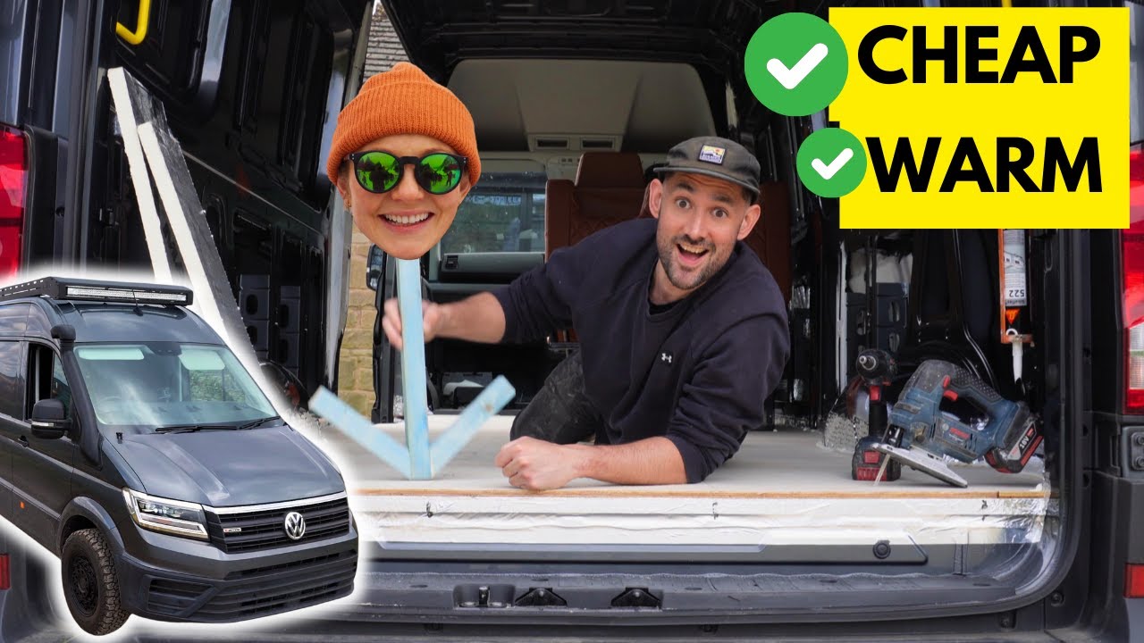 How To: BUDGET Insulated SUB-FLOOR for OFF-GRID Camper Van Conversion | Van Life Self Build