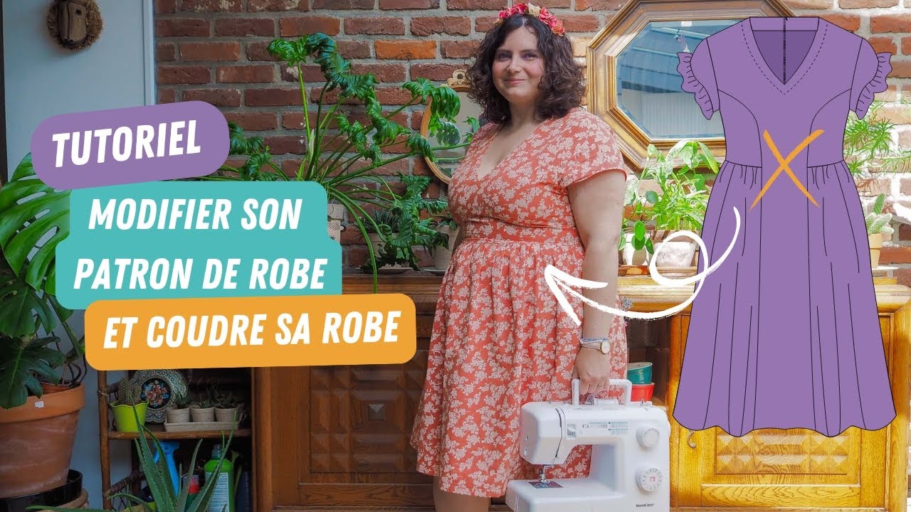 Comment transformer son patron de couture de robe - Léontine