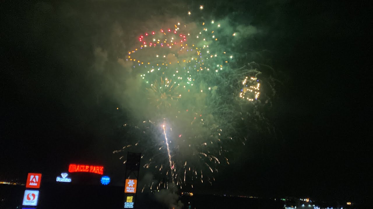 Fireworks Night San Francisco Giants  at Oracle Park San Francisco 4/29/22