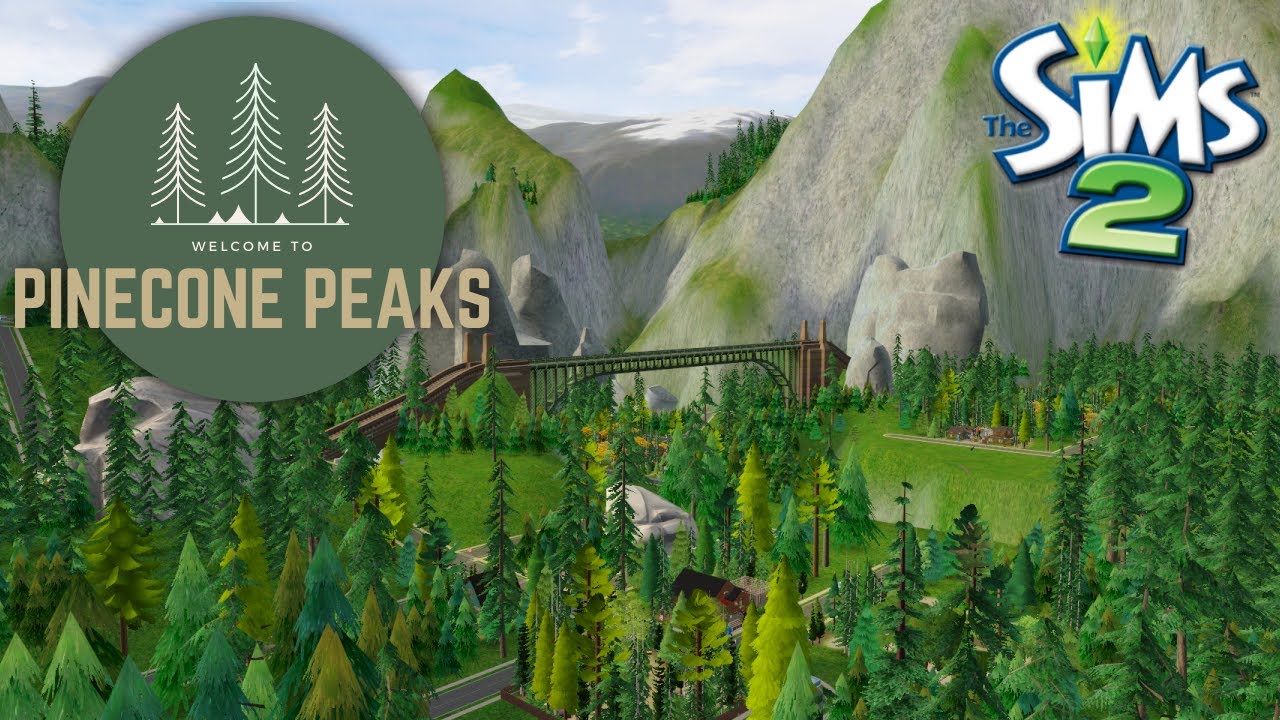 🌲 Pinecone Peaks Tour 🌲 || Sims 2 Custom Vacation Destination || Guided Build and Decor Tour