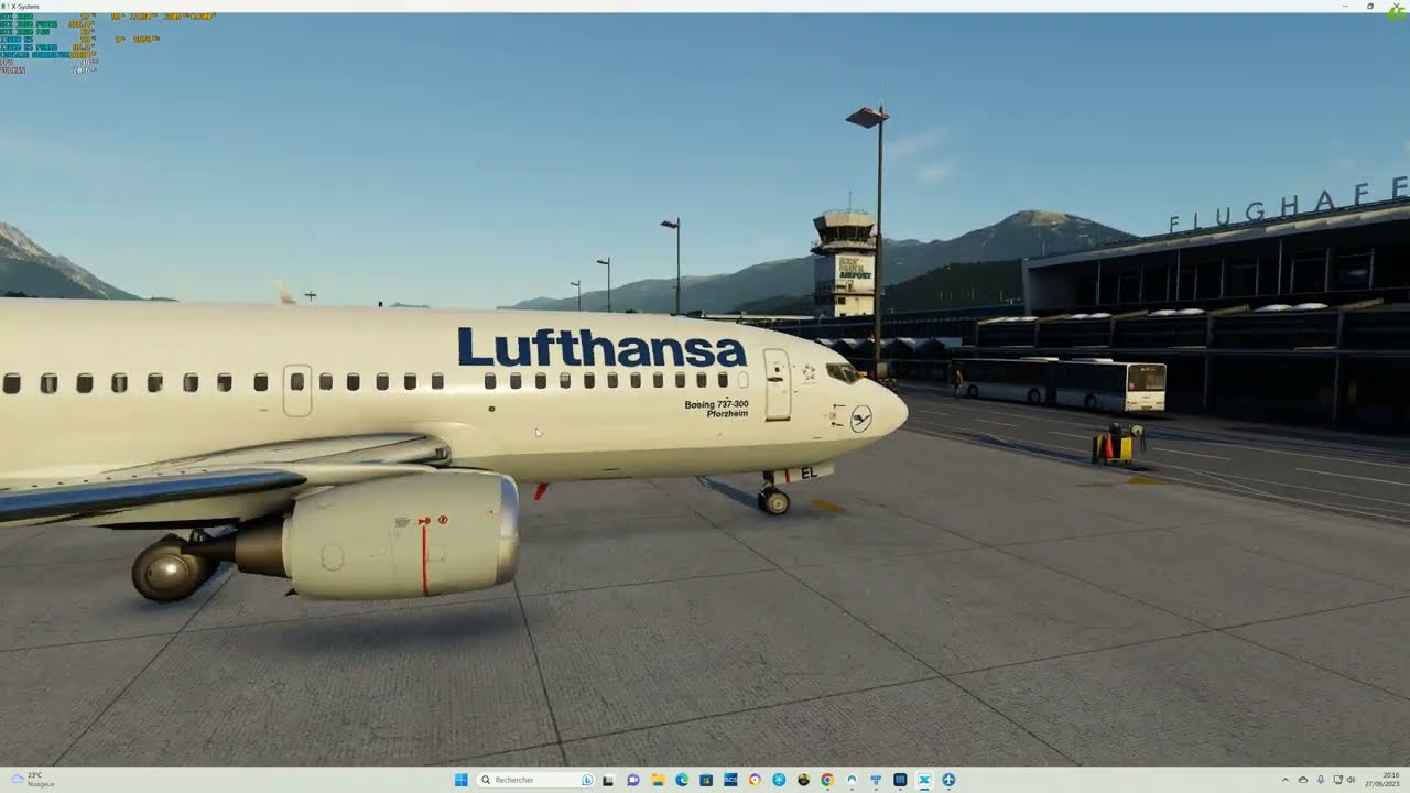 IXEG B737-300 Plus | Circling 08 at LOWI | XPLANE 12 | 4K