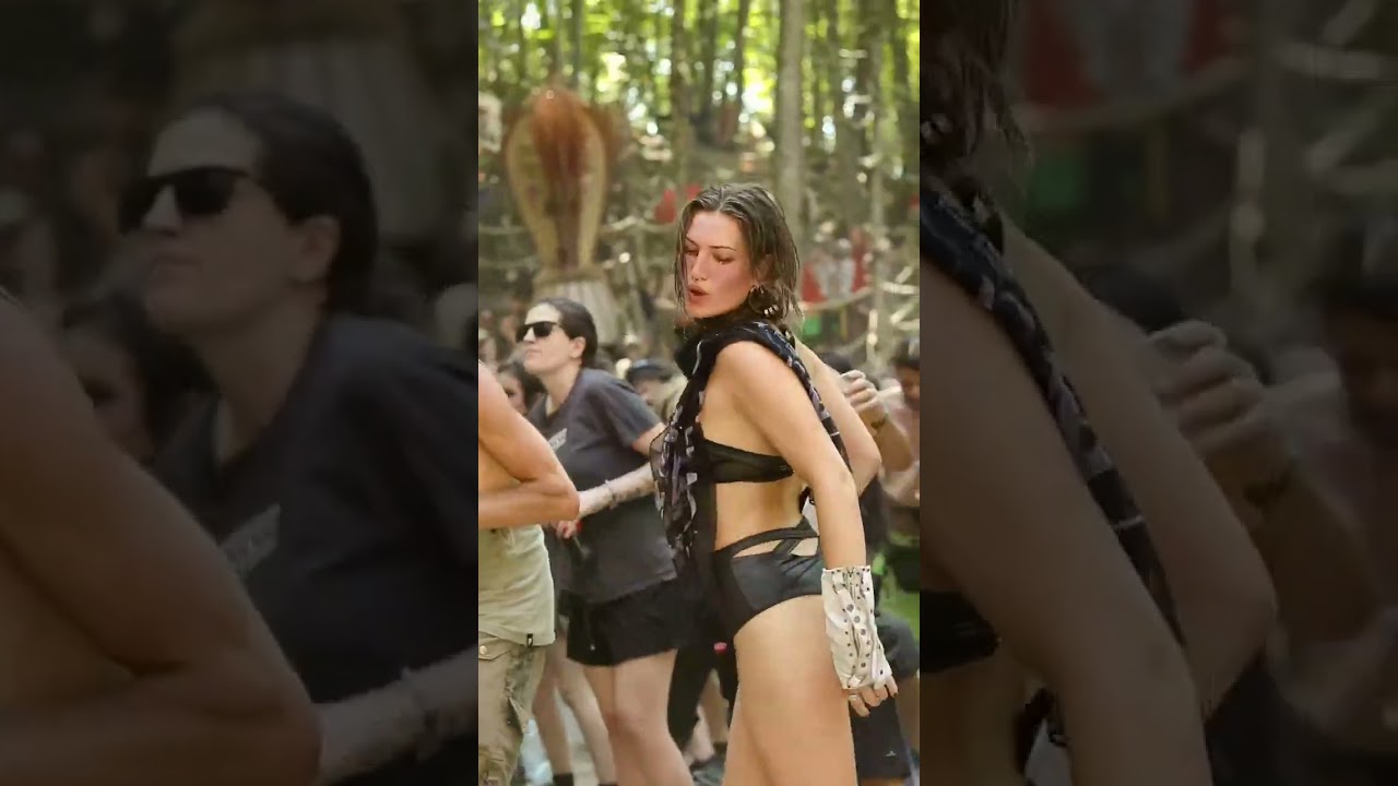 Psy girl dancing at modem festival 2024 Dance as if no one was watching,