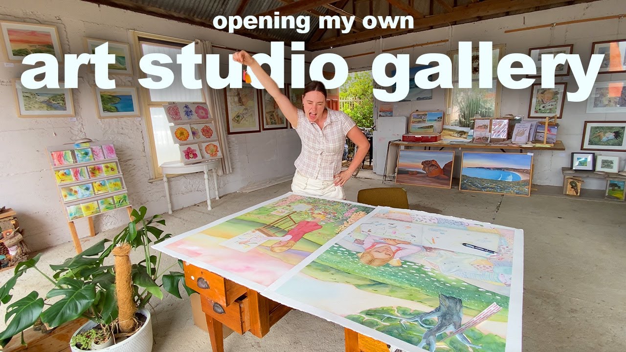 OPENING MY OWN ART STUDIO GALLERY at 20 yrs old. with NO experience