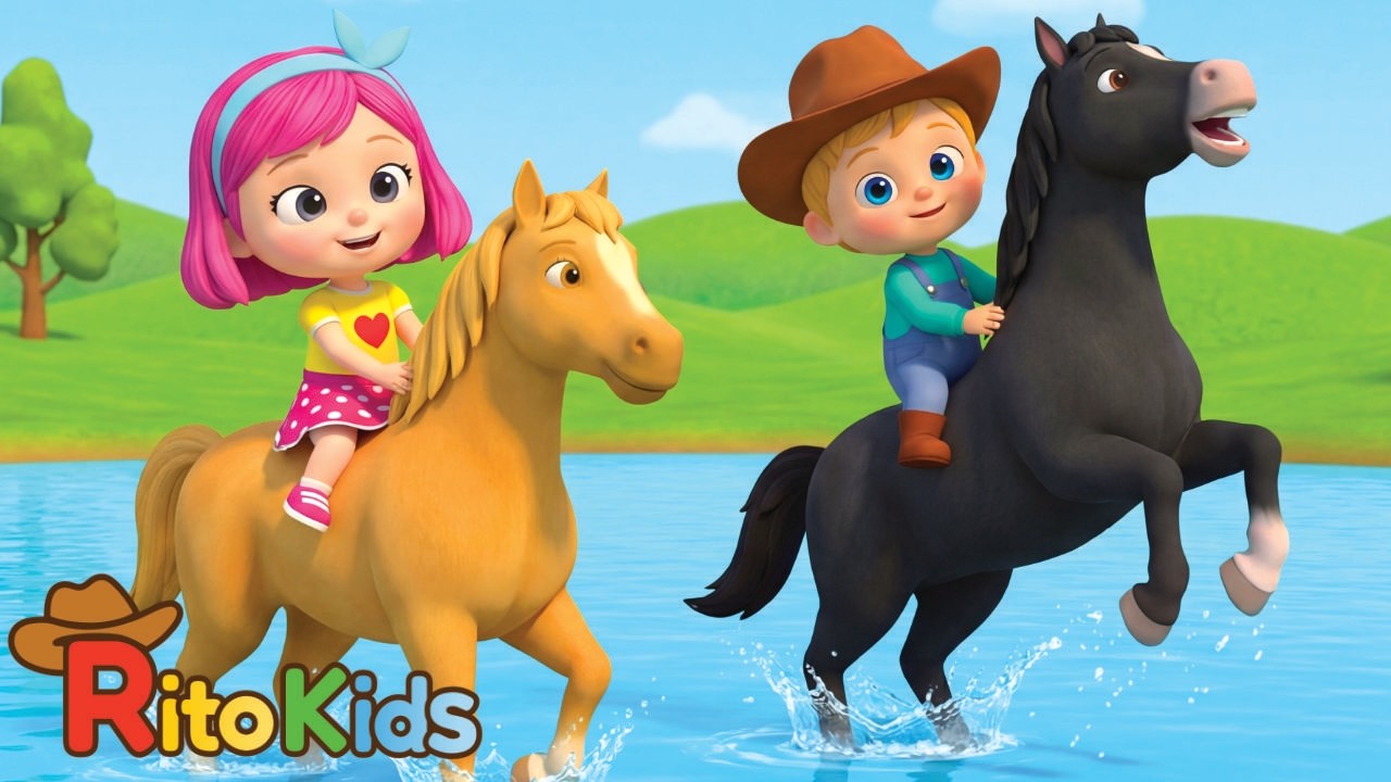 Canci&oacute;n 5 Caballos ❤️ Canciones infantiles divertidas | Cinco Caballos para Ni&ntilde;os