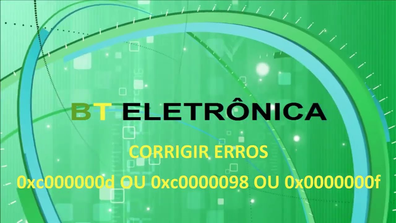 RESOLVIDO! Erro no BCD, falha 0xc000000d OU 0xc0000098 OU 0x0000000f 0xc000000e não carrega Windows