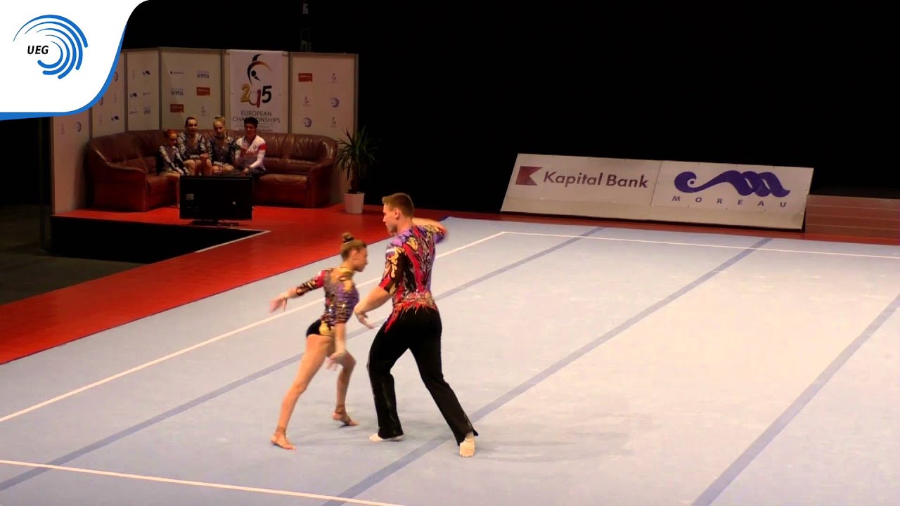 CHERNOVA-PATARAIA (RUS) – 2015 Acrobatic European Champions, Dynamic Final