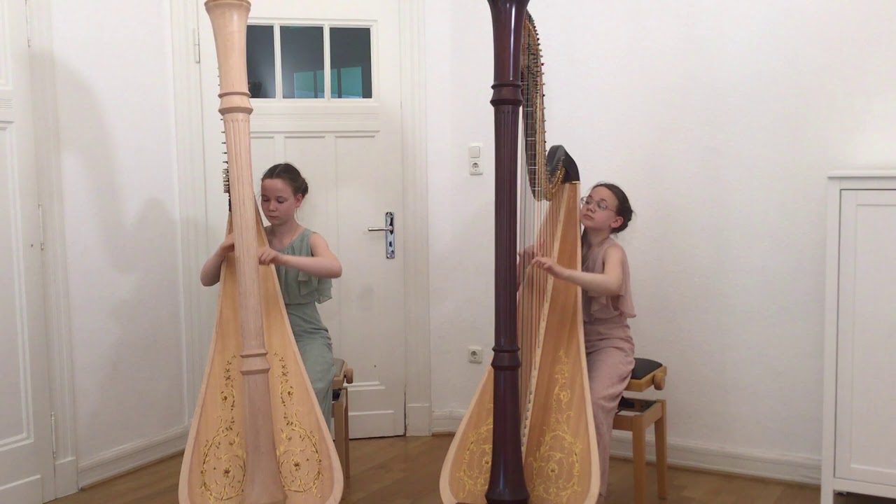 J. B. Krumpholtz - Premiere Duo pour Deux Harpes, F-Dur, op. 5, mvt. 3 Minuetto