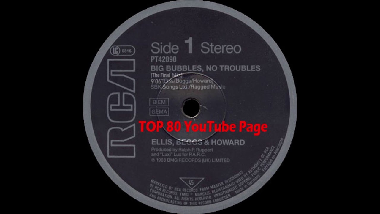 Ellis, Beggs & Howard - Big Bubbles, No Troubles (The Final Mix)