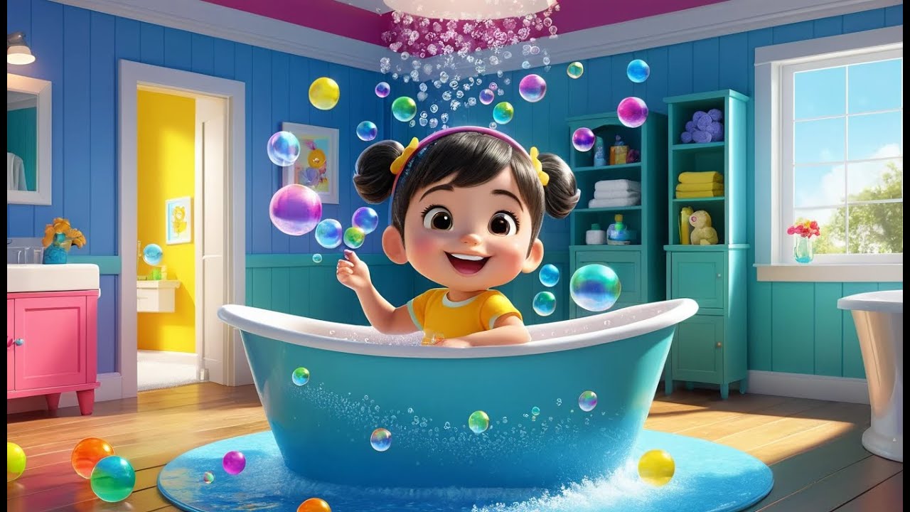 Splish, Splash, A Rainbow Bath | Fun Water Play Song for Kids | Colorful Bath Time Adventure