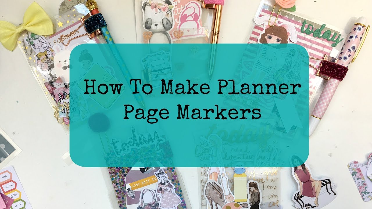 How To Make Planner Page Markers