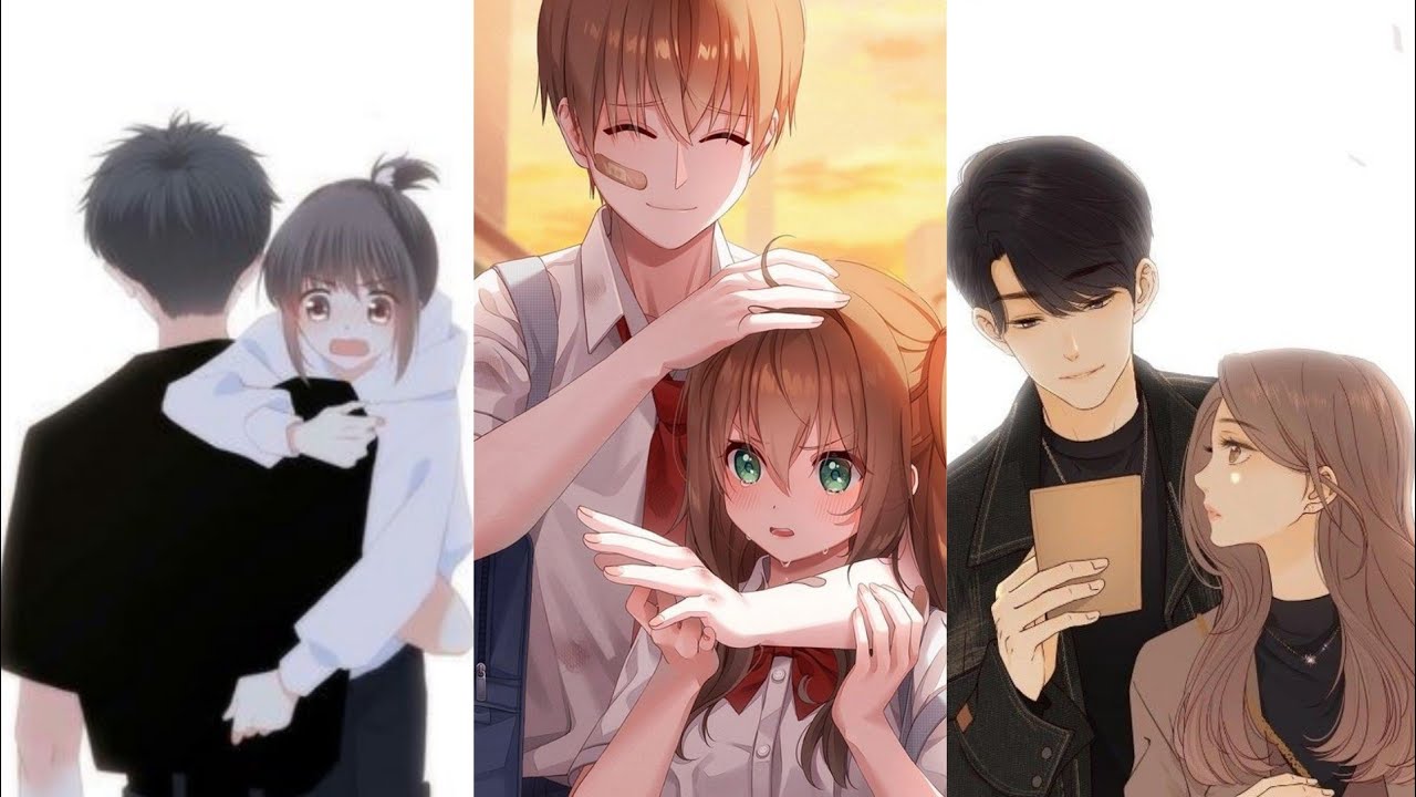 cute♥️couple  anime dpz for  whatsapp#couples cartoon profile pic #anime dpz  bts army smrcollection