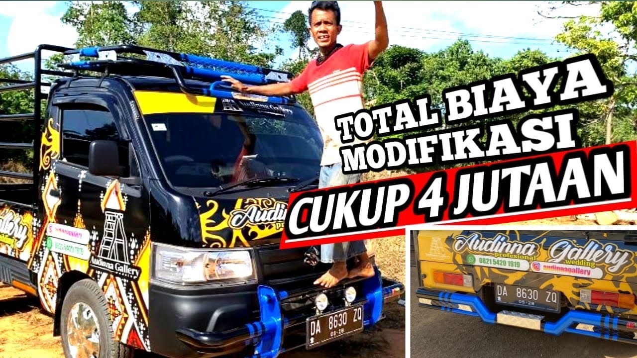 NEW CARRY MODIFIKASI || Pasang Bemper Depan Bemper Belakang Dan Topi Kabin