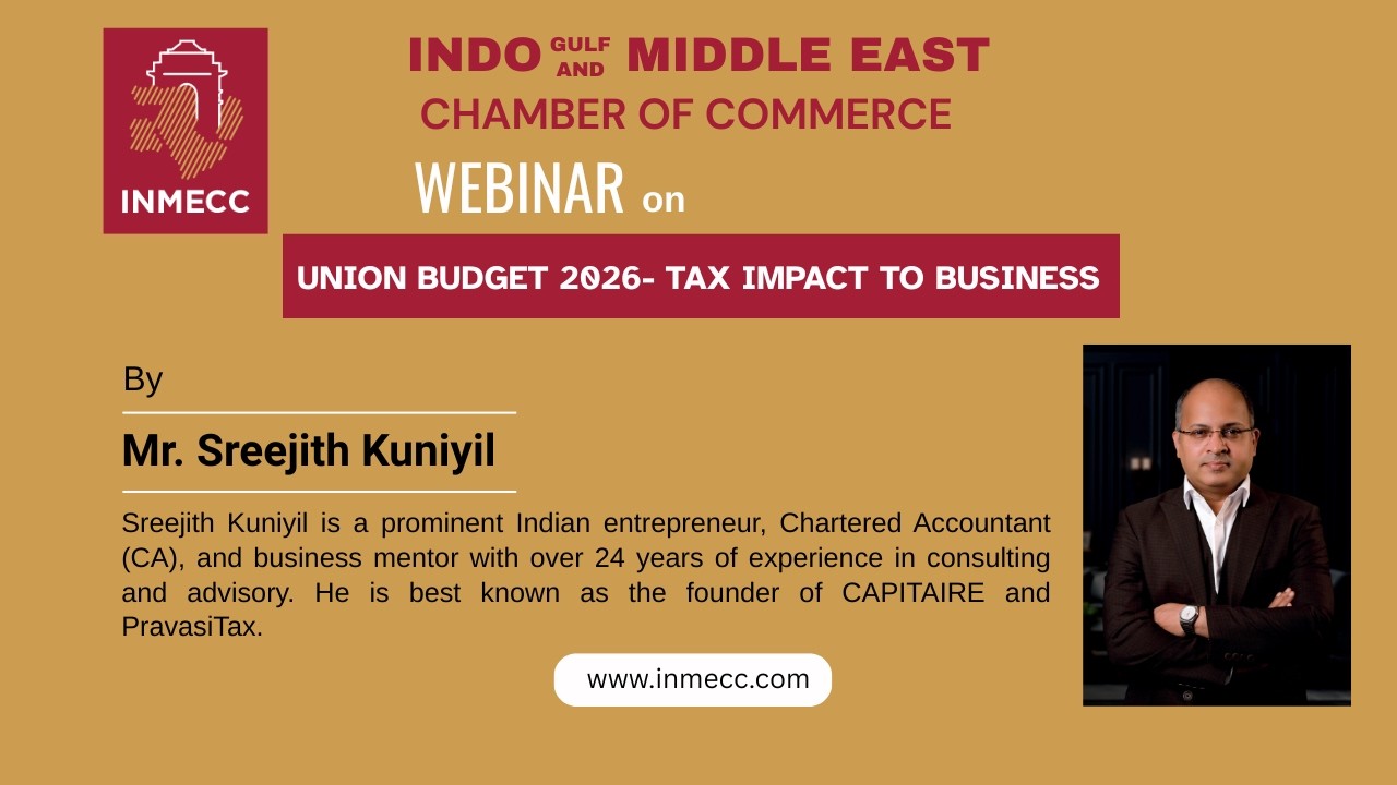 Webinar on - “Union Budget 2026 – Tax Impact to Business” Hosted by Mr. Sreejith Kuniyil