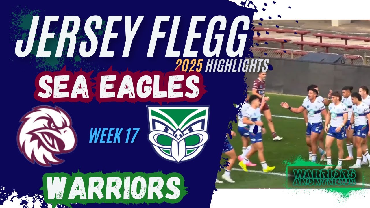 Warriors v Manly | Jersey Flegg 2025 | Rd 17 HIGHLIGHTS