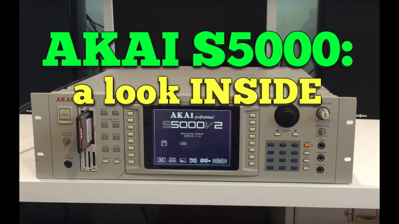Inside my Akai S5000 Sampler. compact flash CF SCSI, EB20 Effects Board, 386 CPU - SIMPLETHINGSTOYS