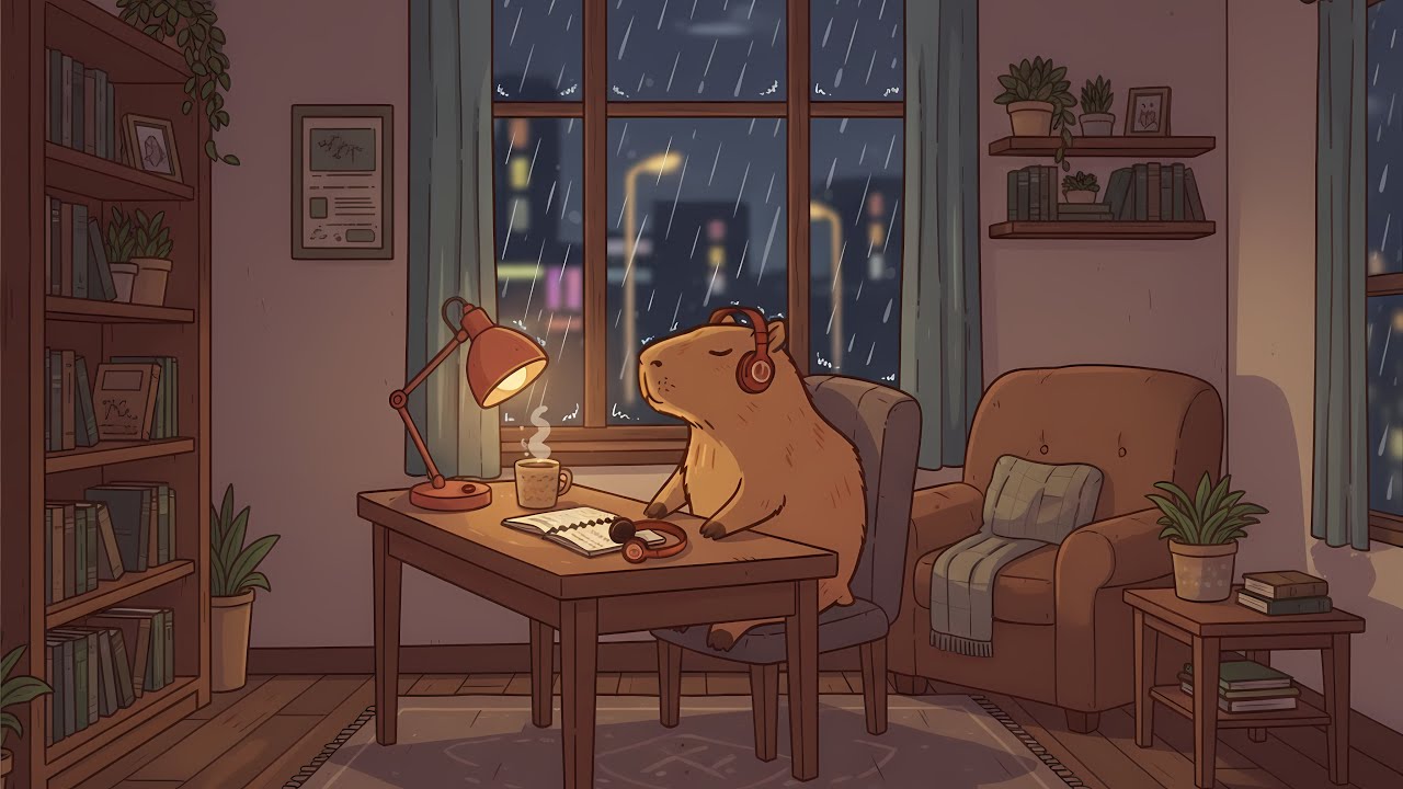 1h lofi hip hop radio 🐾 relaxing capybara beats to study/sleep to