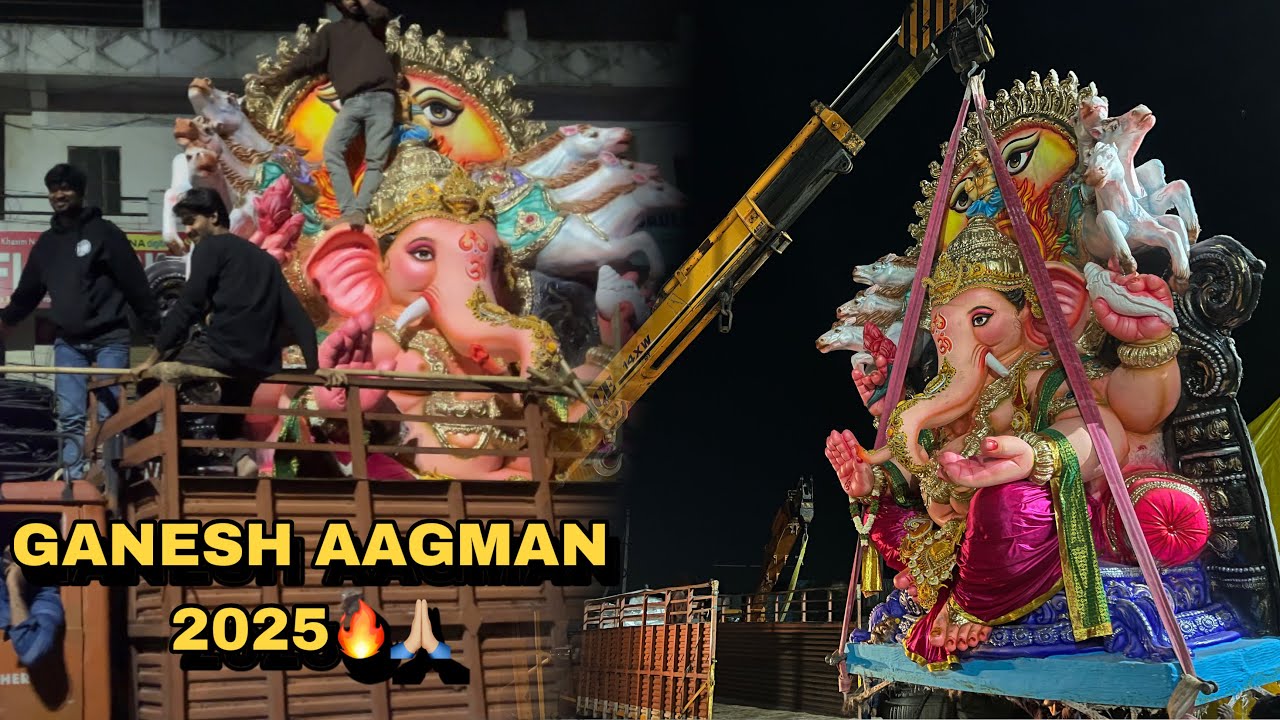 DHOOLPET BIGGEST GANESH AAGMAN🔥🔥 | BIG GANESH TRANSPORTATION | 48 hours for Ganesh transportation 