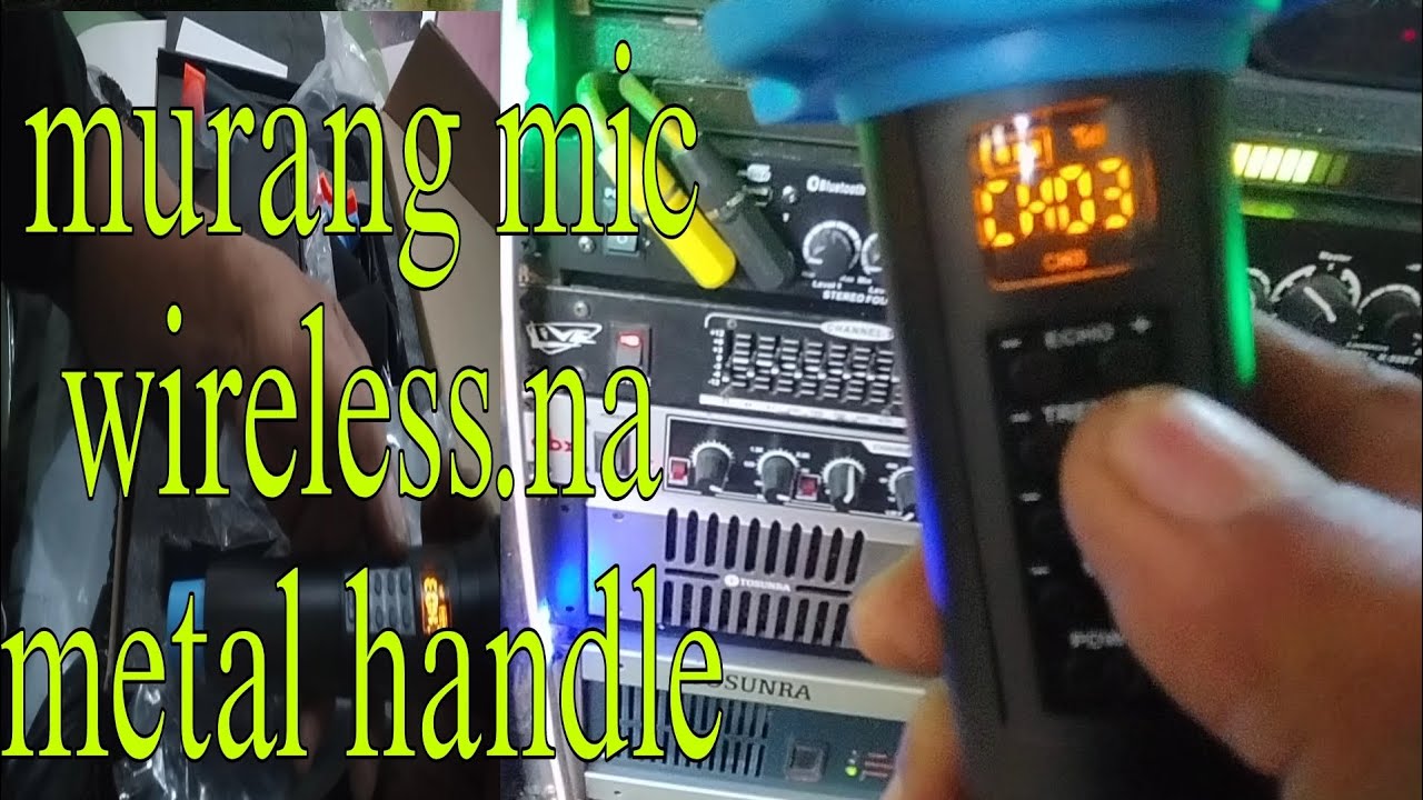 Bluetooth Mic wireless na mura, metal, matibay, mabigat, malinaw tutunog at malakas.