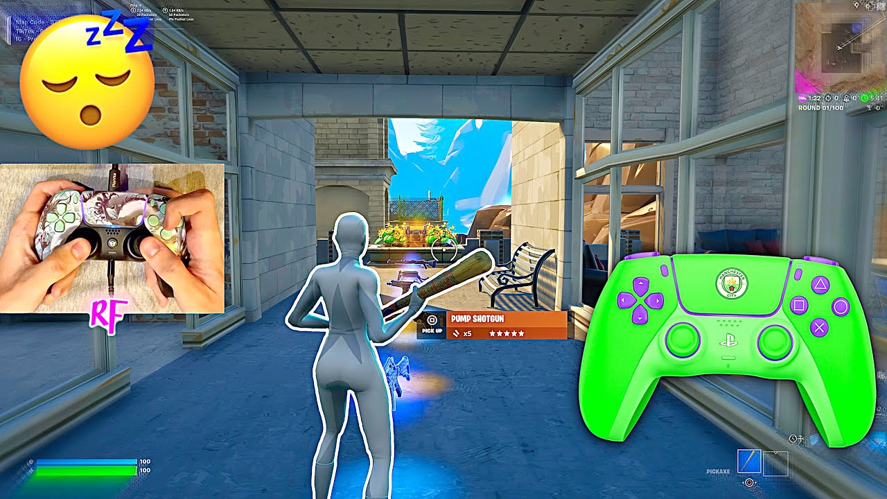 PS5 PRO DualSense Controller ASMR 😴 HandCam Fortnite Tilted Zone Wars 🎮