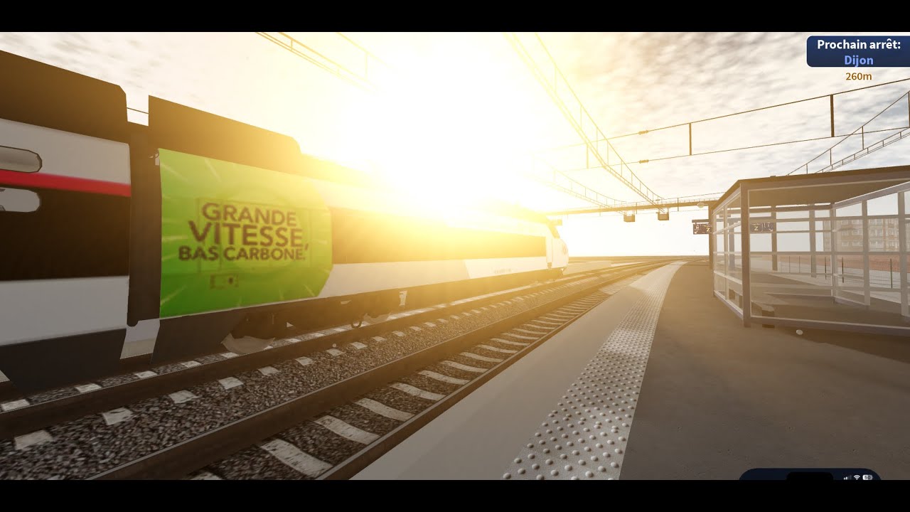 cab ride TGV R de Nancy a Dijon via a Epinal sur TSR