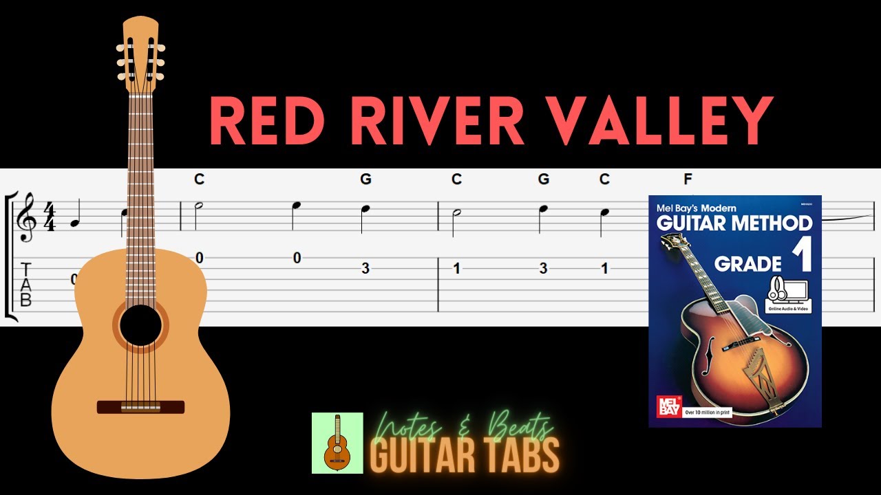 (14 of 88) Mel Bay Grade 1- Red River Valley GUITAR TAB