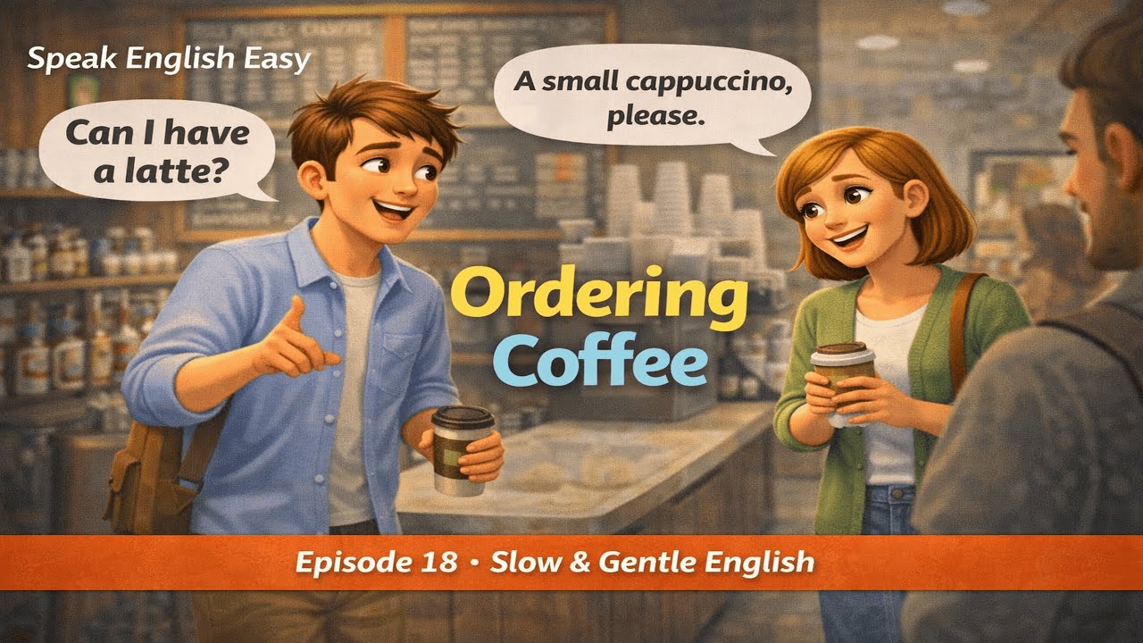 《Episode 18 | Ordering Coffee | Slow & Gentle English》#LearnEnglish #SlowEnglish #A1English #podcast
