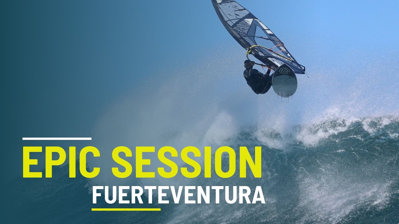 Windsurfing Fuerteventura 🌊 Epic North Shore Wave Session