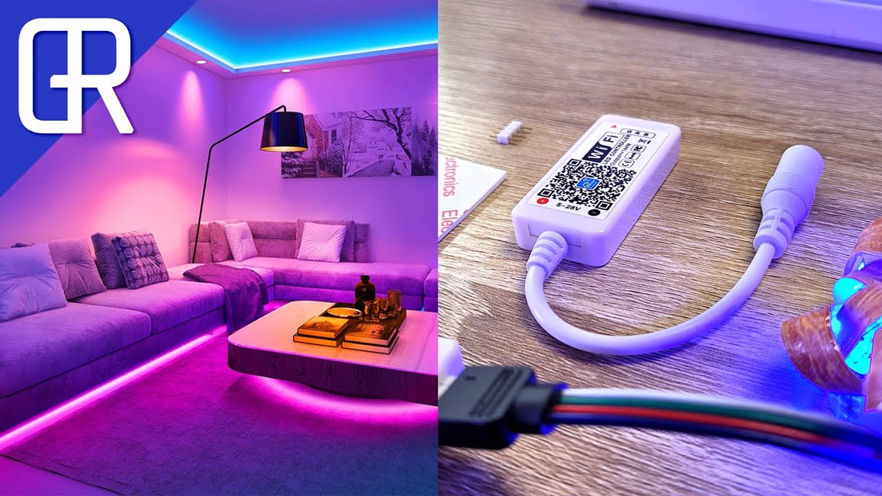 Make ANY cheap RGB LED Light Strip SMART with this wifi controller!