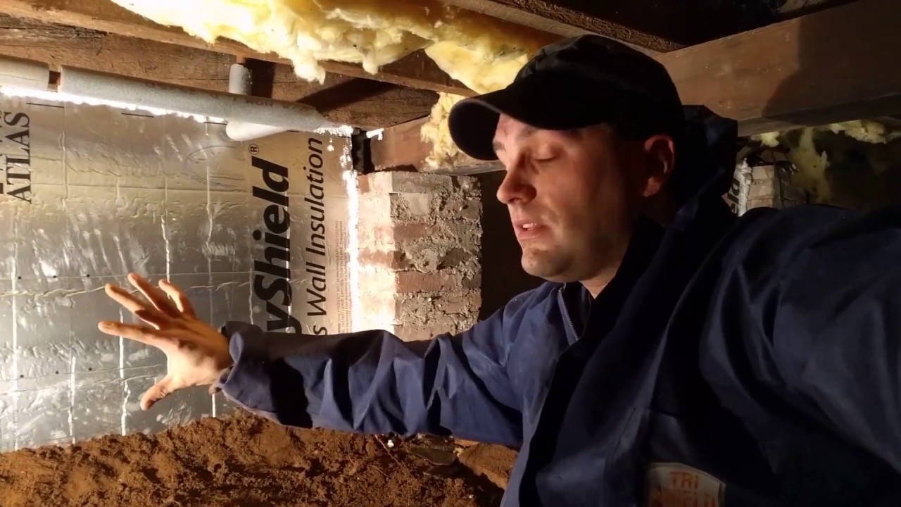 Foamboard install - Crawlspace