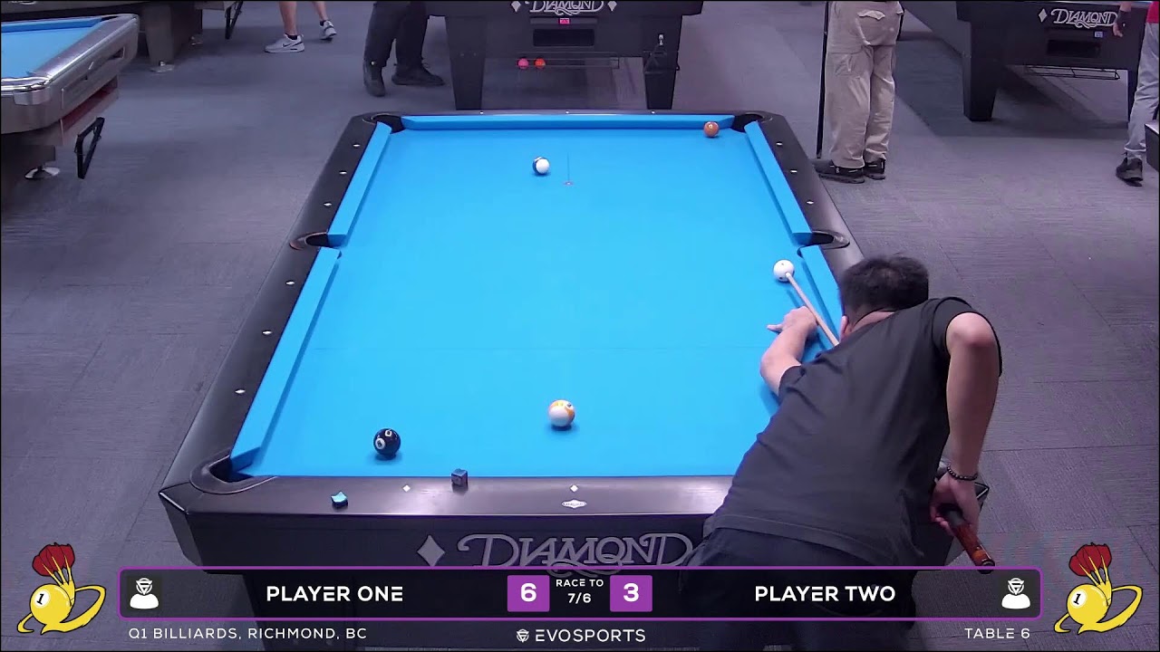 PLAYER ONE vs PLAYER TWO - Q1 BILLIARDS - TABLE 6 | EvoSports