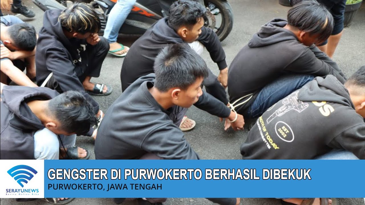 Polresta Banyumas Berhasil Bekuk Gengster yang Sempat Bikin Onar di Purwokerto