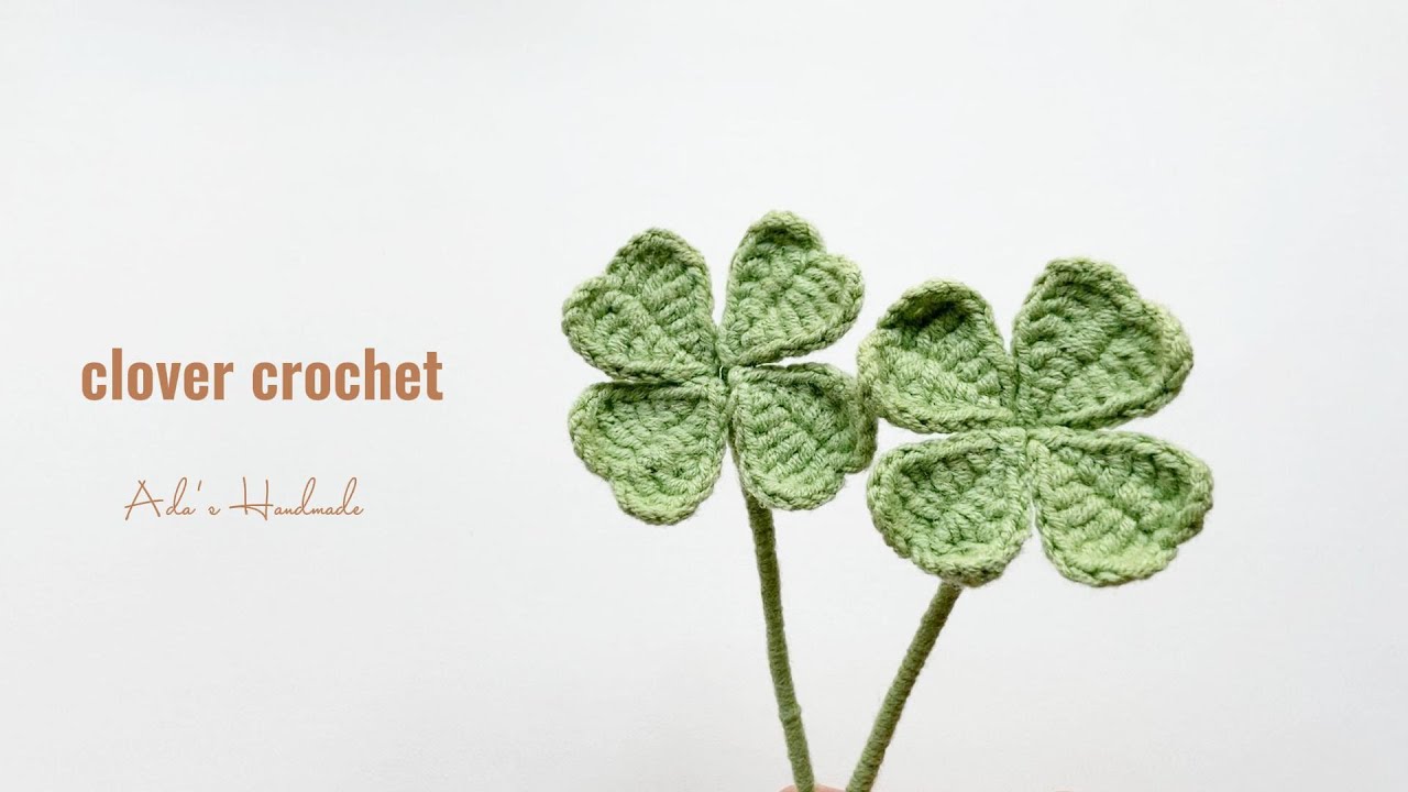 How to crochet clover/clover crochet tutorial/Easy/beginner friendly/step by step/