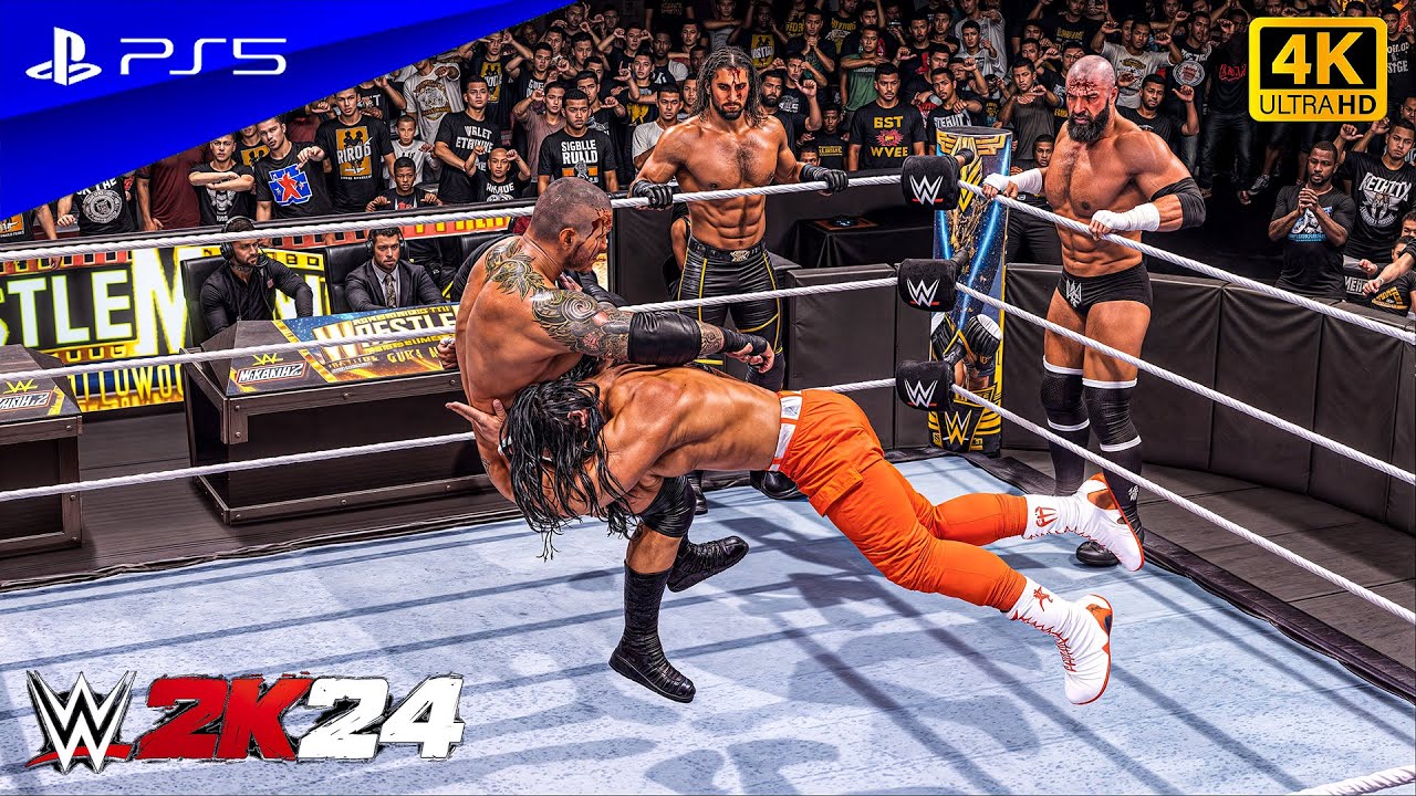 WWE 2K24 — Роман Рейнс против The Authority | Гандикап один на три | PS5™ [4K60]