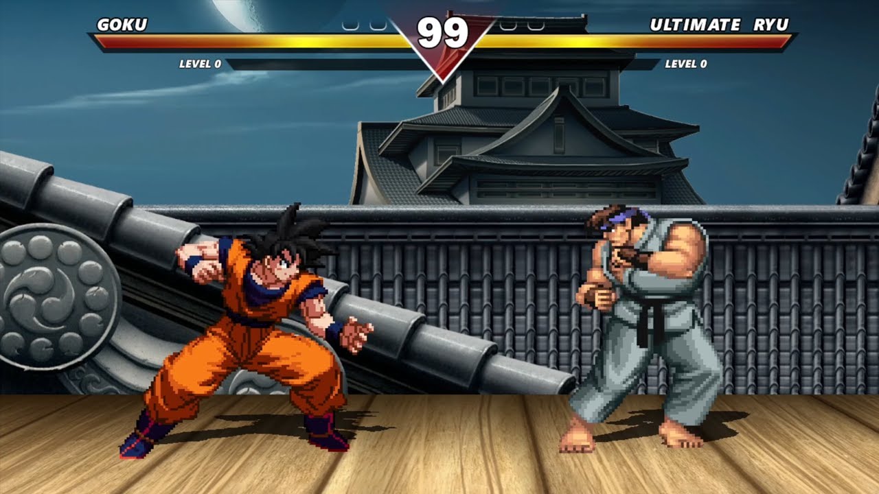 GOKU vs RYU & ZANGIEF & KEN & GUILE & BLANKA & M. BISON - HIGH LEVEL INSANE EPIC FIGHT!