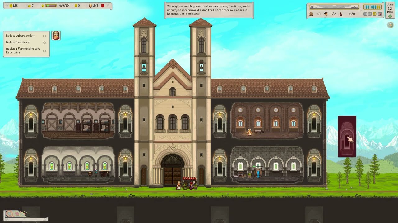 Ale Abbey - Demo Gameplay | No Commentary | Brewery Tycoon & Monastery Building
