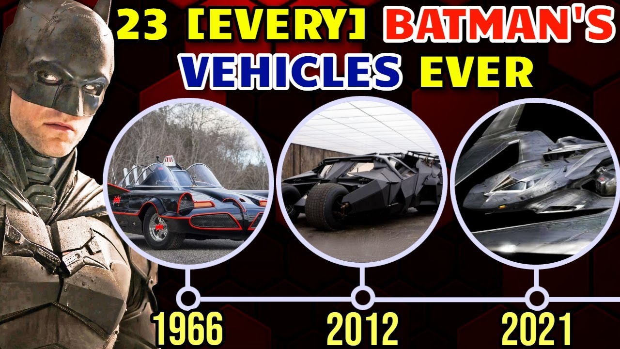 23 (Every) Batman's Vehicles from Comics, Movies, Games - A Complete Guide to Every Bat-Vehicle!