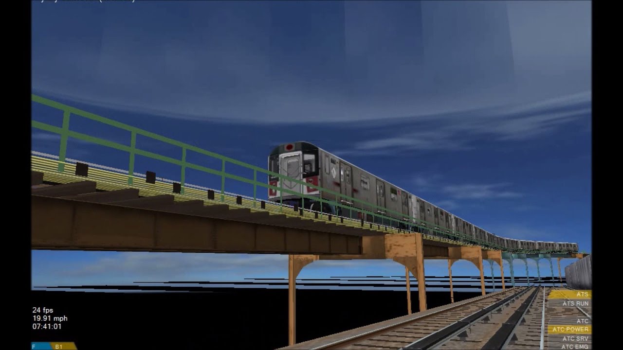 OpenBVE HD: NYC Subway R142A 5 Shuttle Train [WIP] Between Eastchester - Dyre Avenue & 180th Street
