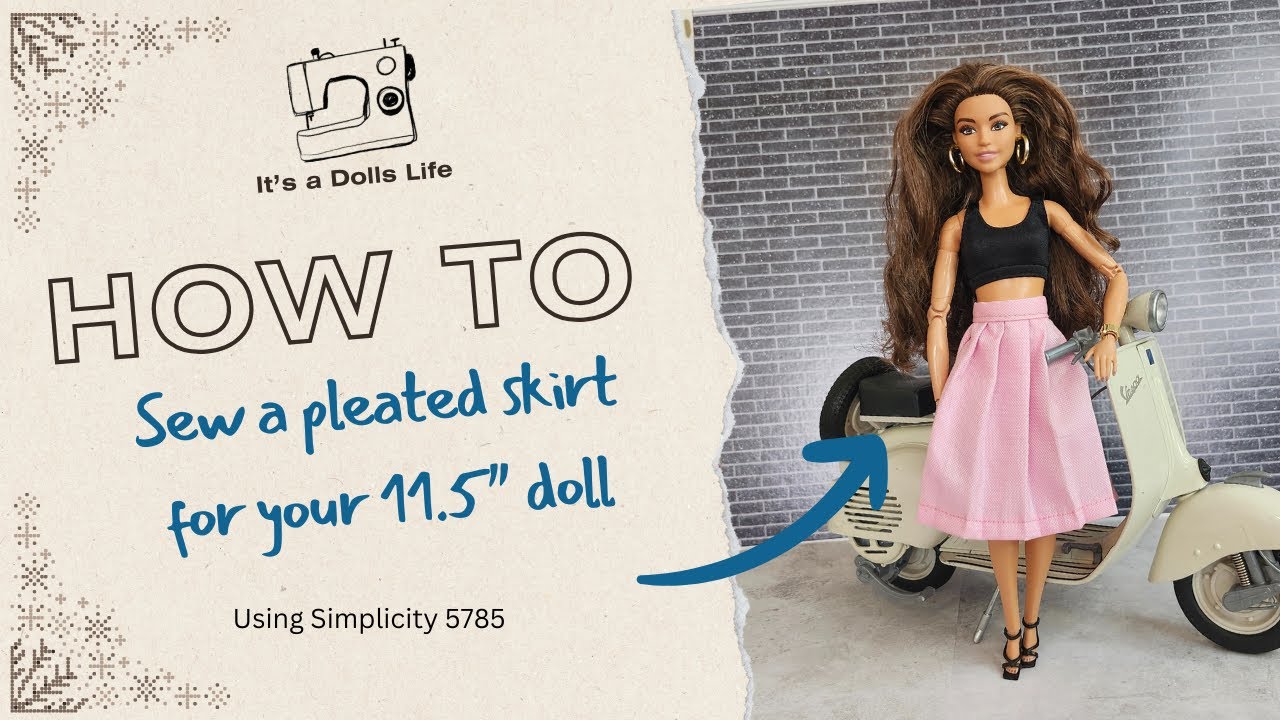 Sew a Pleated Skirt for 11.5
