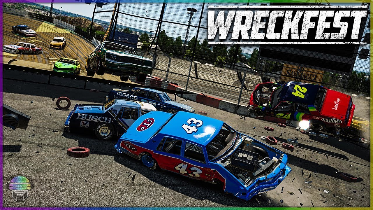 БЕЗУМИЕ ВОСЬМЕРКИ! | Wreckfest | Мод NASCAR Legends