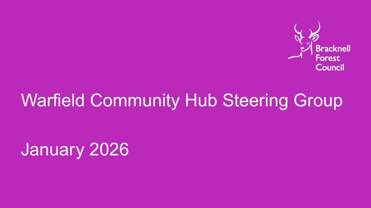 Warfield Community Hub meeting - January 2026