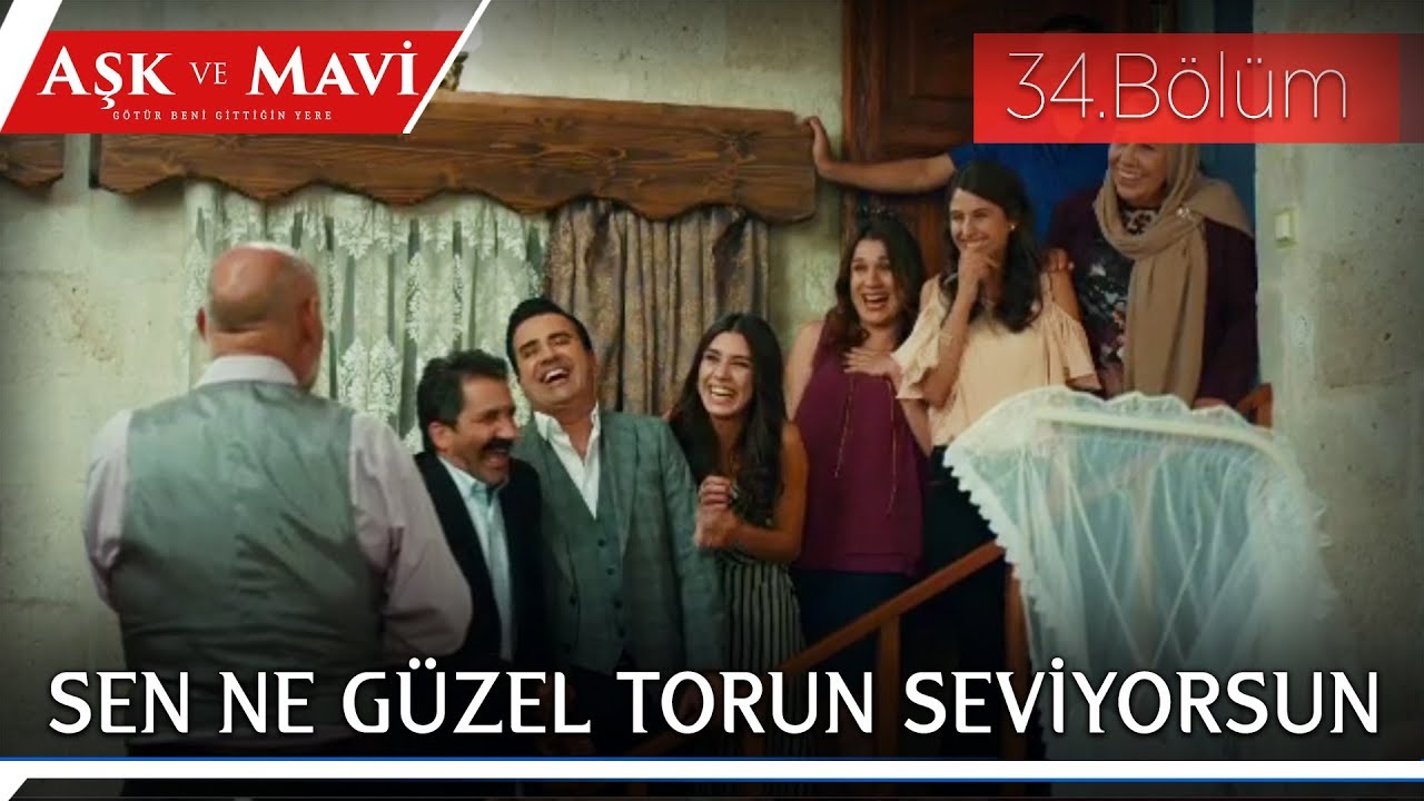 Aşk ve Mavi 34.Bölüm - Göreçki ailesinin bebek sevgisi!