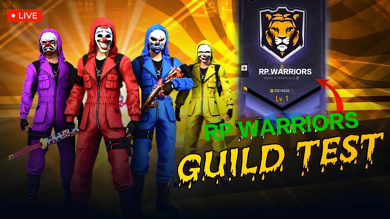 GUILD TEST 1V1 I WANT LEGENDS #FREEFIRE#LIVESTEARM#LIVEFEED