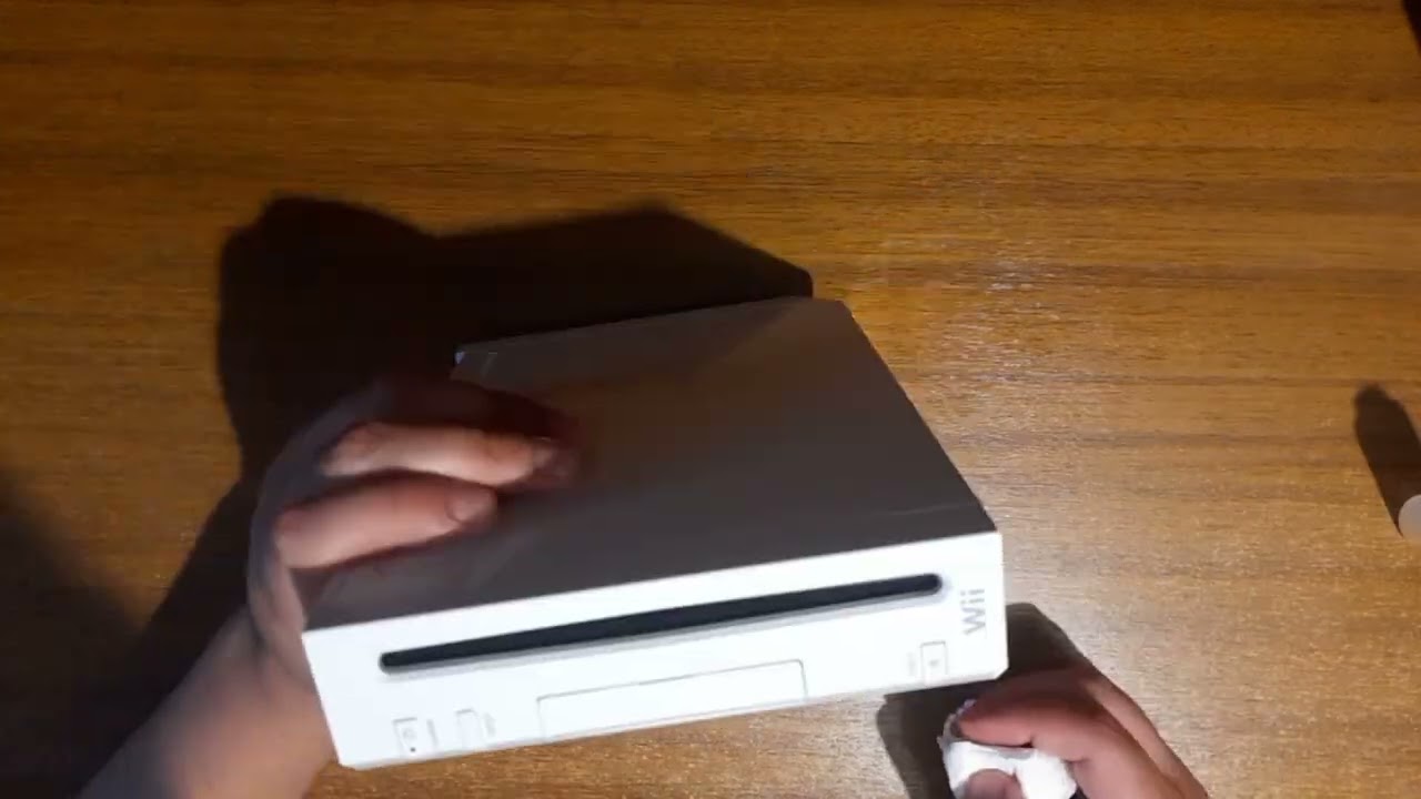 Cleaning up a Wii (externally only and video is at 5x speed)