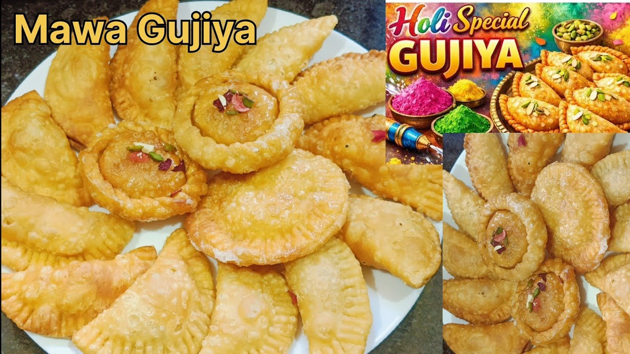 Mawa Gujiya recipe बिना फालतू के मेहनत की हलवाई जैसे खस्ता क्रिस्पी गुजिया बनाने का आसानतरीका