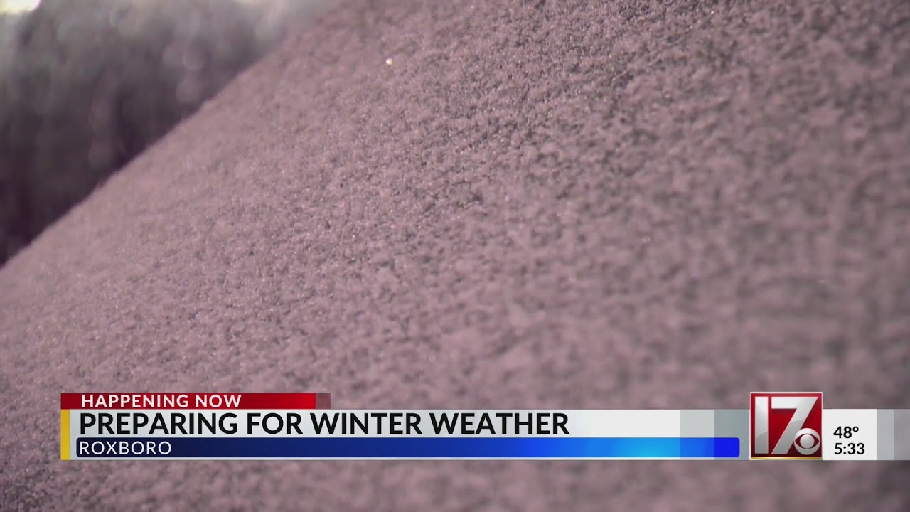 Preparing for winter weather in Roxboro