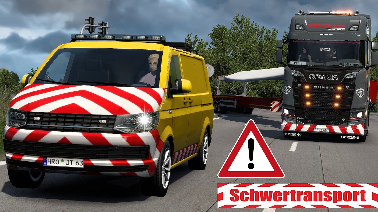 ETS2 SCHWERTRANSPORT - Probleme beim Transport I SCANIA S770 V8 [3137] EURO TRUCK SIMULATOR 2